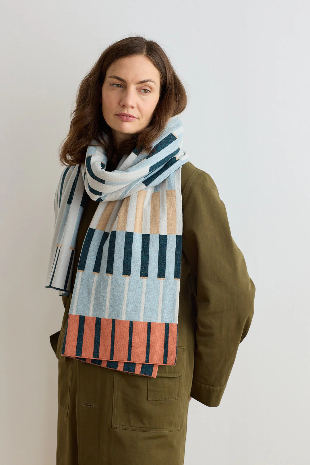 Scarf 'Harbour' in various colours by Hilary Grant - Lifestory