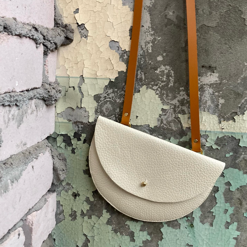 Paola Crossbody Bag | Various | Leather & Wool Felt | by Jude Gove - Lifestory