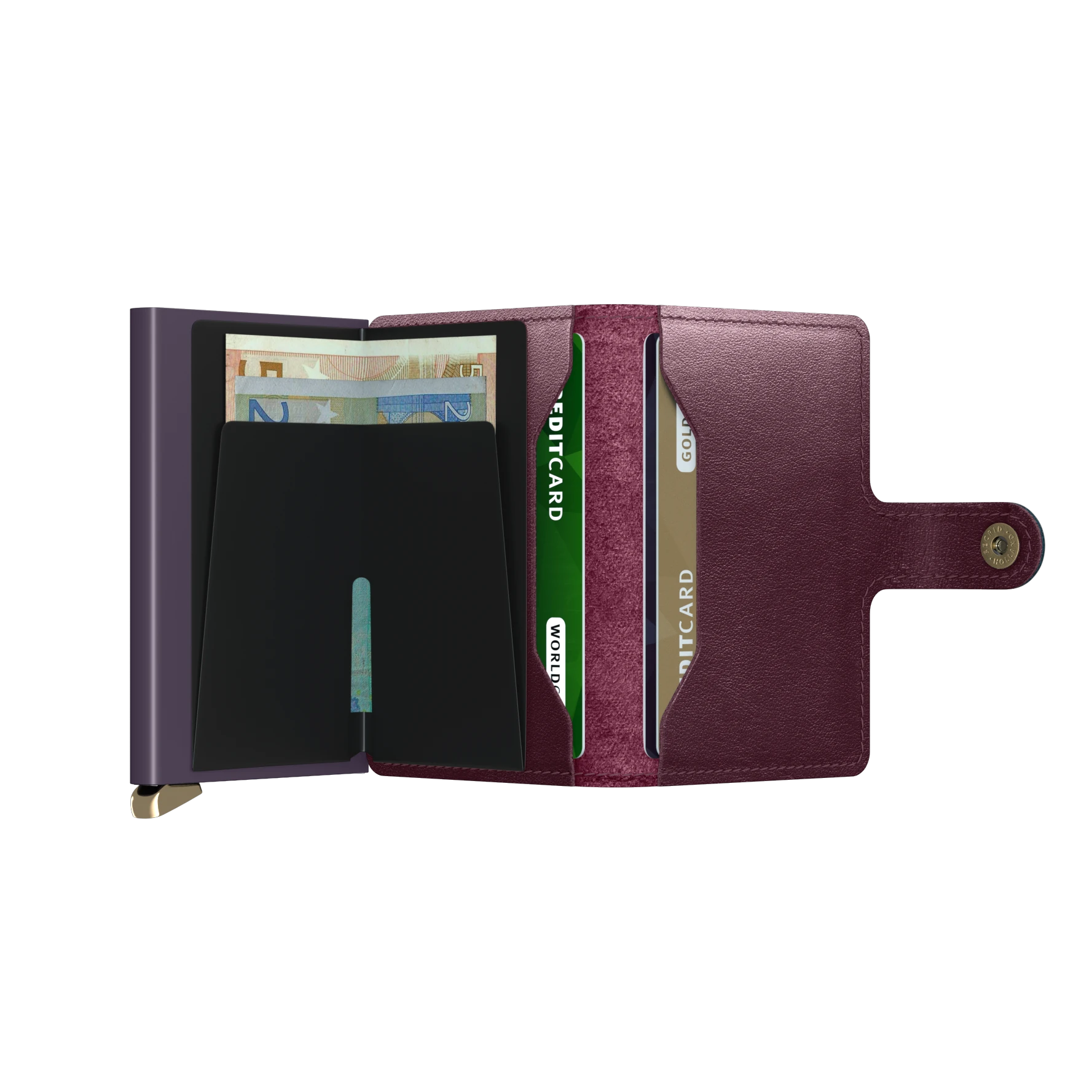 No waste Miniwallet Premium | Dusk Leather | by Secrid Wallets - Lifestory