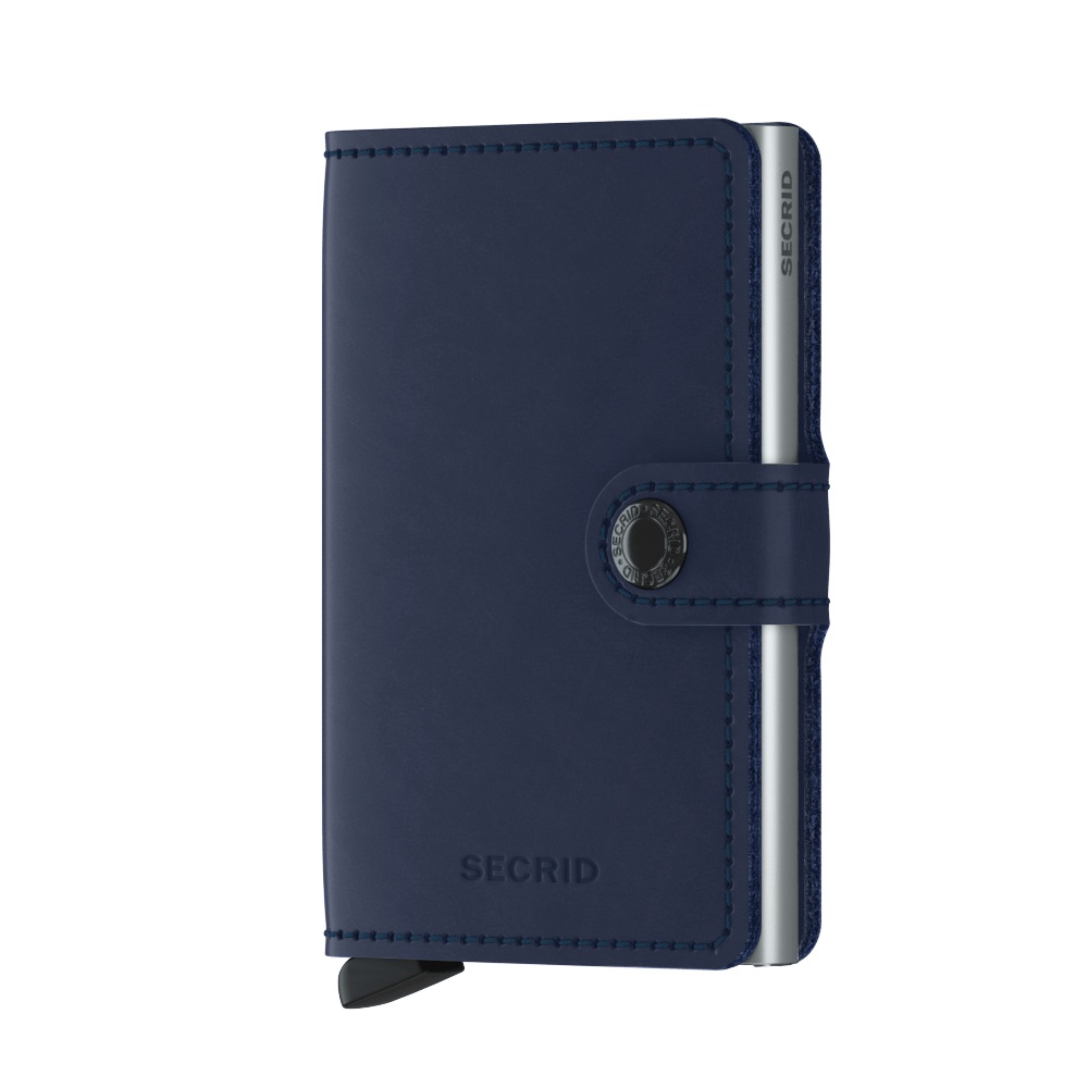 Miniwallet in Original Navy Leather by Secrid Wallets - Lifestory