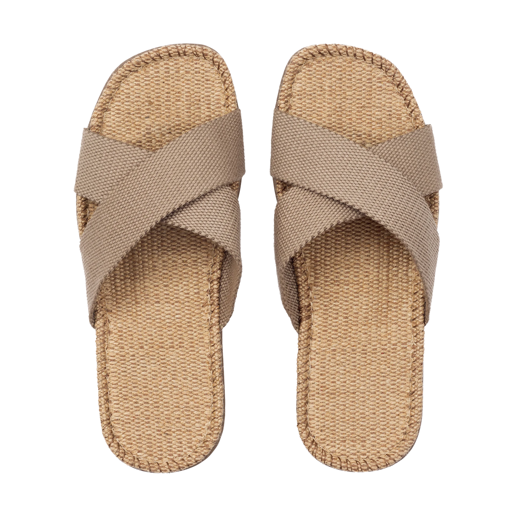 Pair of Umber cross-strap Shangies sandals on a white background | Breathable Washable | Lifestory