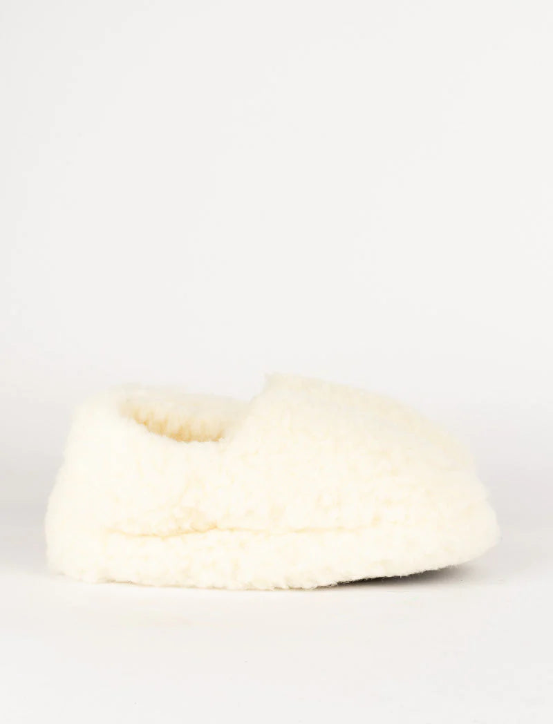 Unisex Full Slippers | Natural | 6 Sizes | Merino Wool | by Yoko Wool - Lifestory