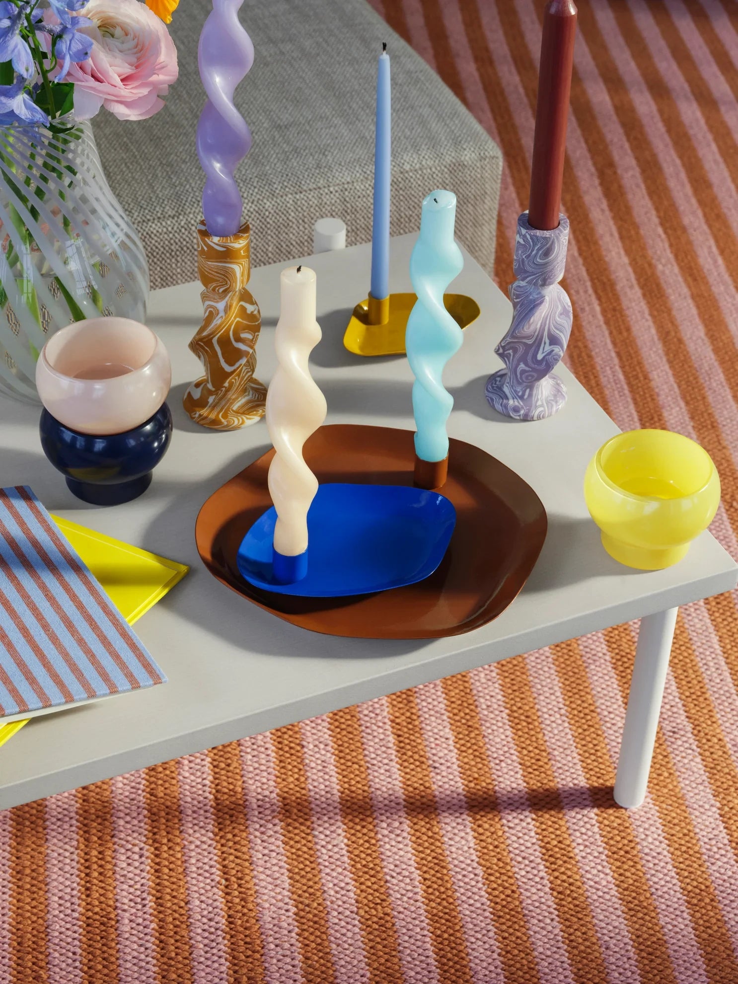 Broste Copenhagen Set of 10 Smooth Taper Candles (Ø1.2 x H21 cm) - Lifestory