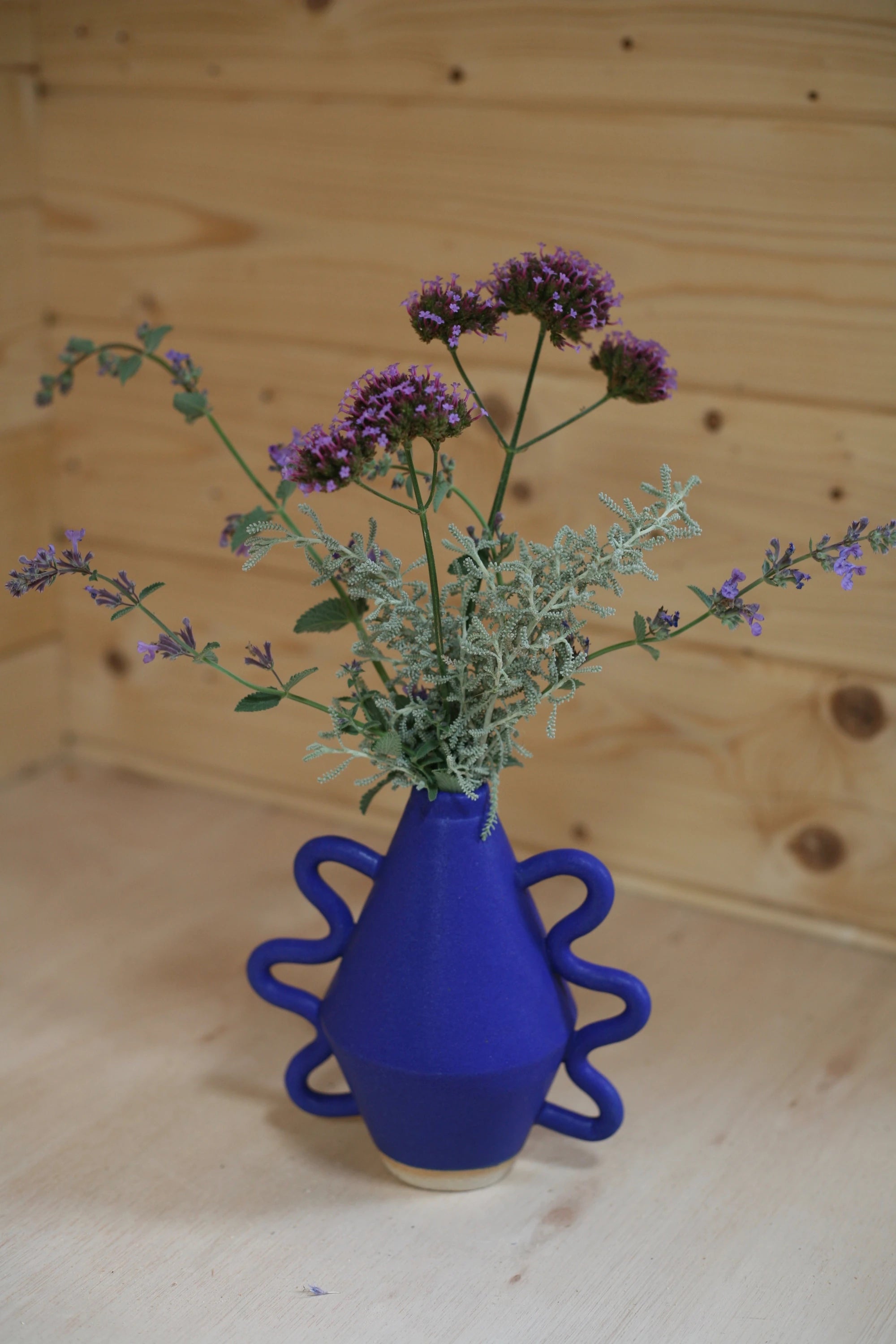 Sophie Alda Diamond Stoneware Bottle With Wiggle Arms - Lifestory