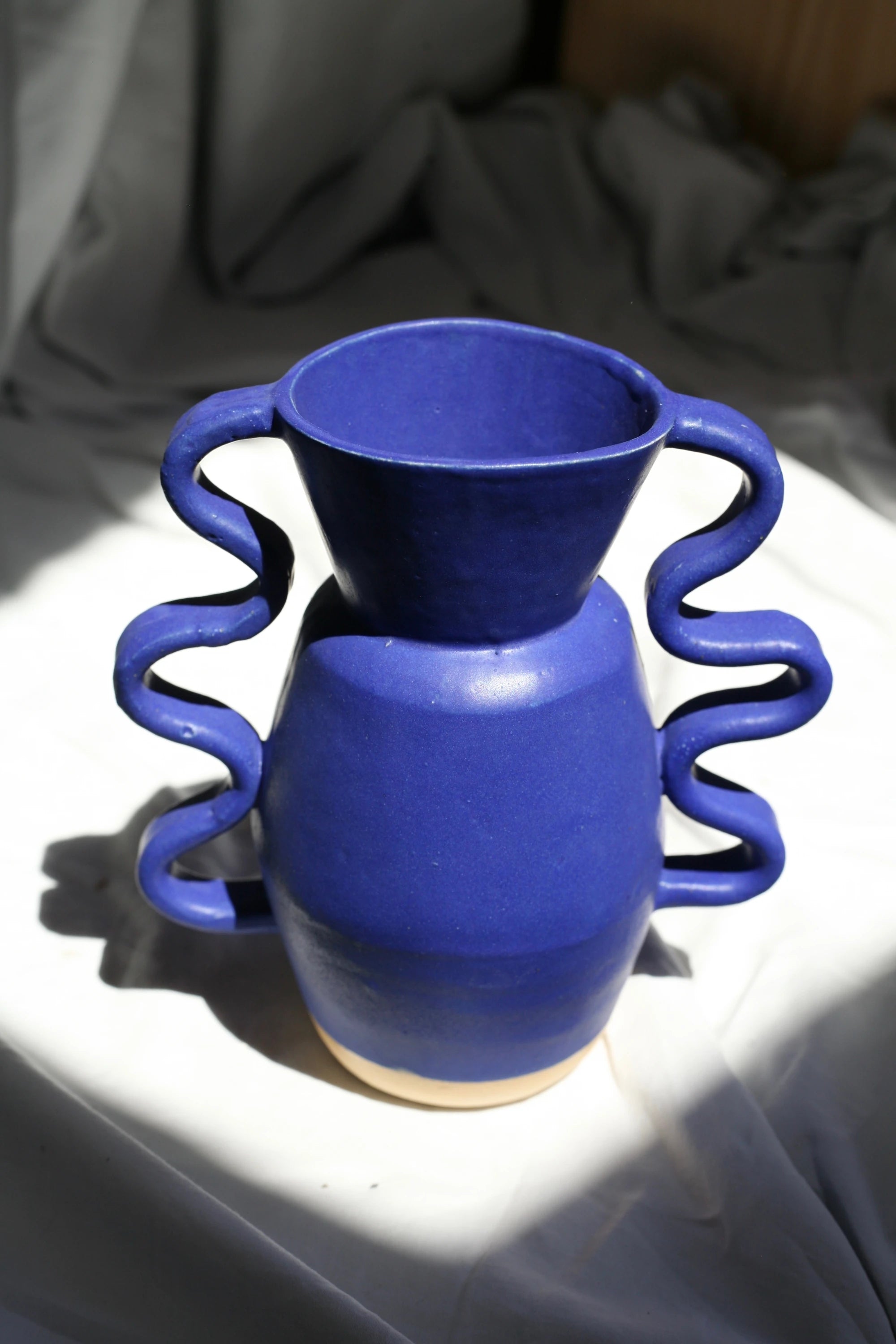 Sophie Alda Flood Stoneware Vase With Wiggle Arms - Lifestory