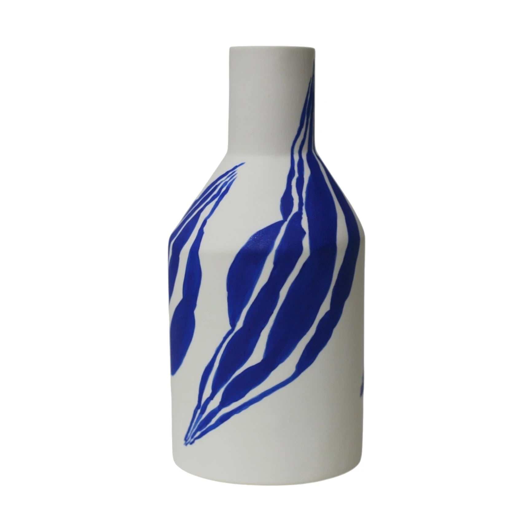 Sophie Alda Tall Porcelain Bottle Vase in Leaf - Lifestory