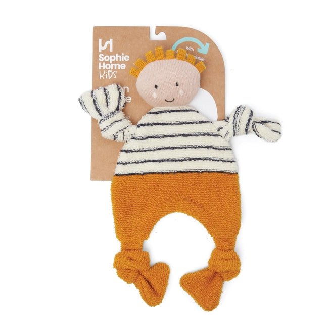 Citrus Buddy Comforter Cuddle Cloth by Sophie Home on kraft header mount