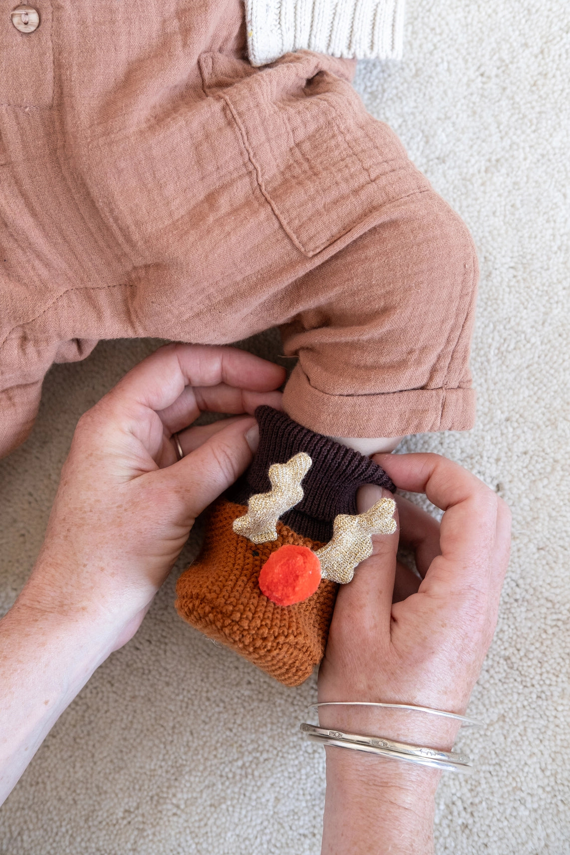 Sophie Home Cotton Knit Baby Slipper Socks | Various Animals
