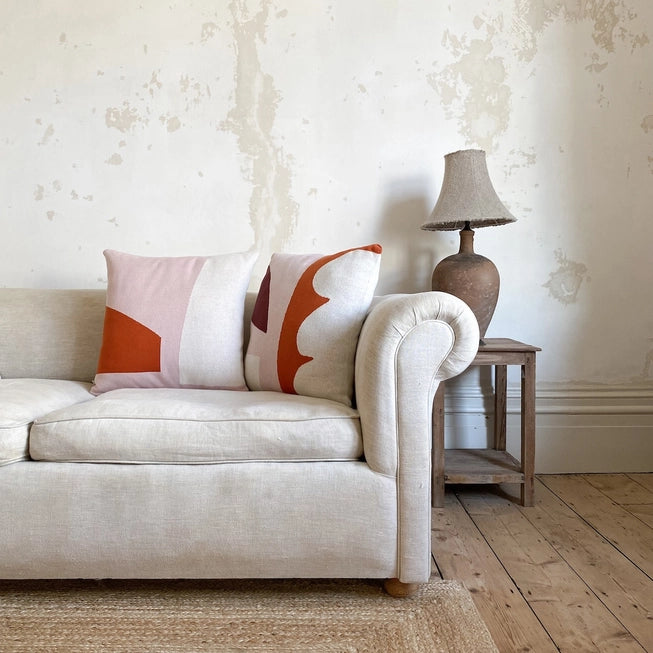 Orbi Cushion - Burnt Orange | Cotton & Biodegradable Inner | by Sophie Home - Lifestory