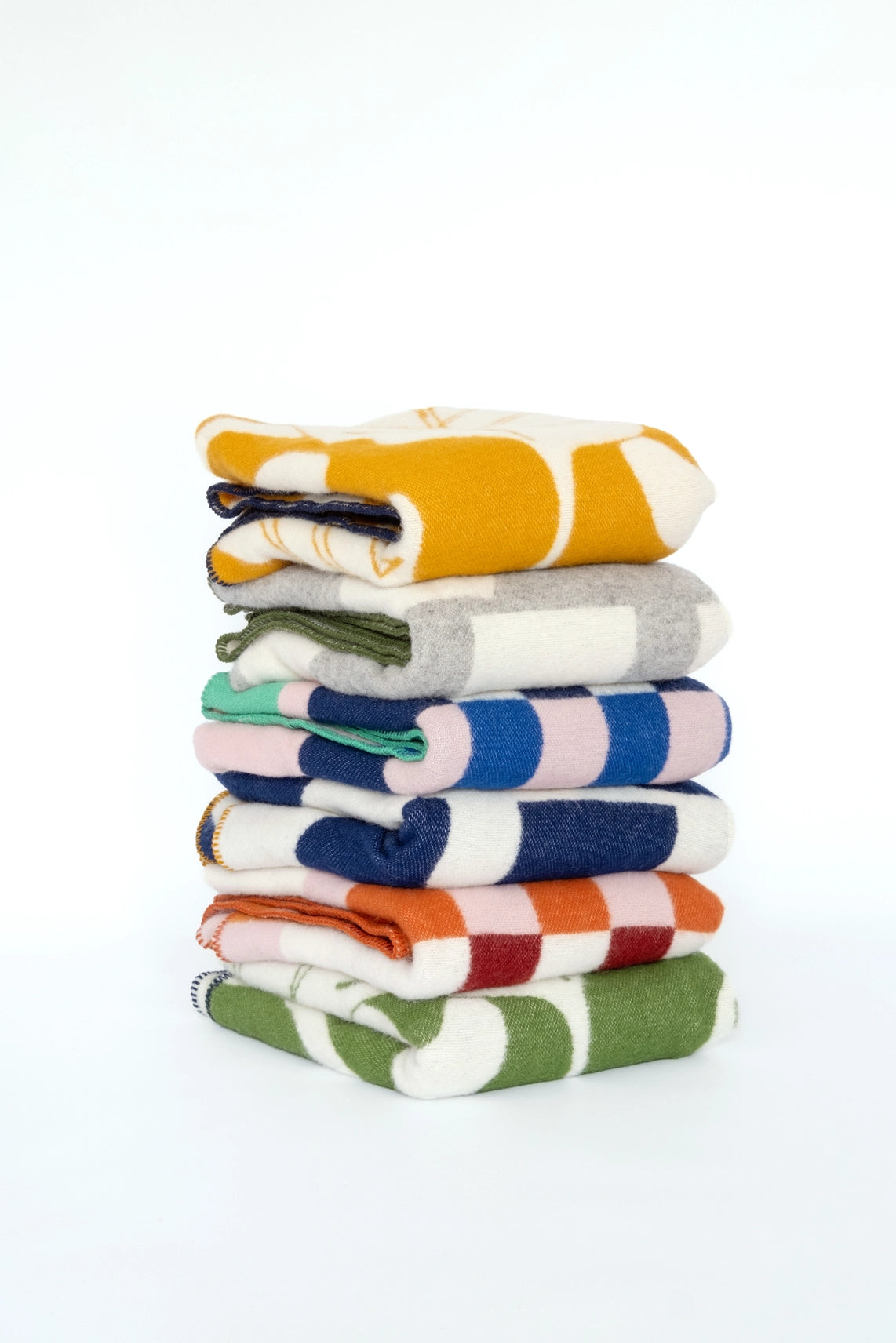 Wool 'Deko' Blanket | Navy | by Sophie Home - Lifestory