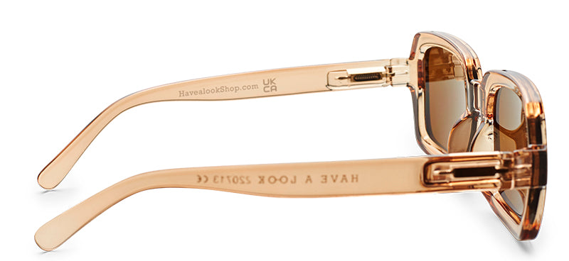Square Sunglasses | Brown Sugar | Bioplastic / Recyclable | by Have A Look - Lifestory - Have A Look