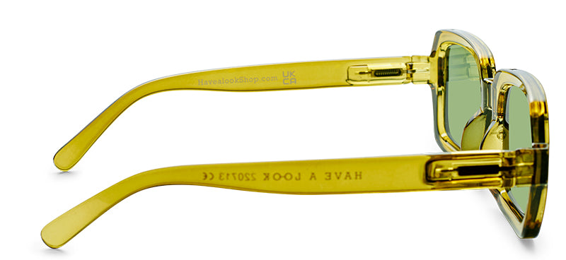 Square Sunglasses | Moss with Green | Bioplastic / Recyclable | by Have A Look - Lifestory - Have A Look