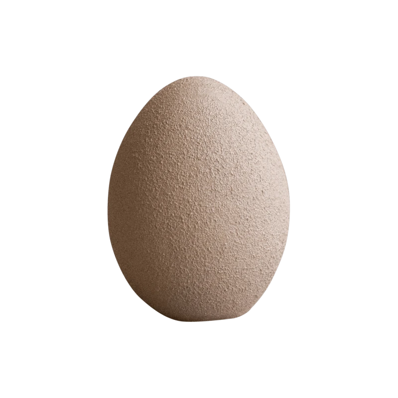 Standing Egg | Sand | Ceramic | by DBKD - Lifestory