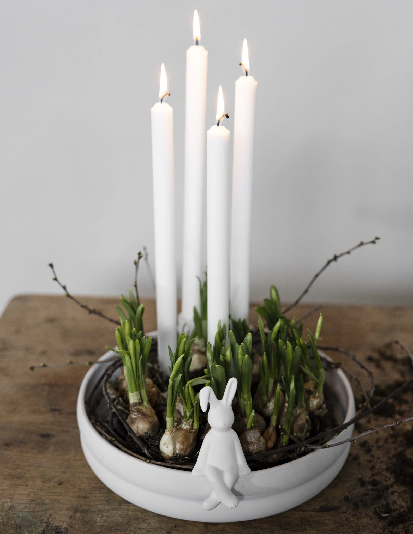 Storefactory 'Pelle' Small Seated Ceramic Bunny in Matte White - Lifestory