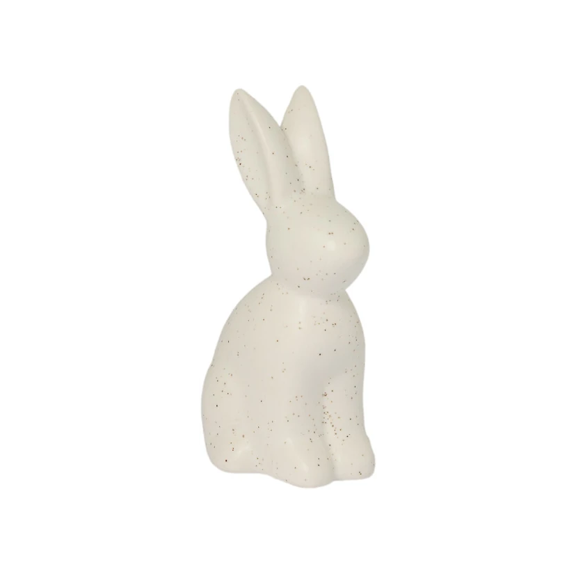 Storefactory 'Ralf' Small Ceramic Bunny in Speckled White - Lifestory