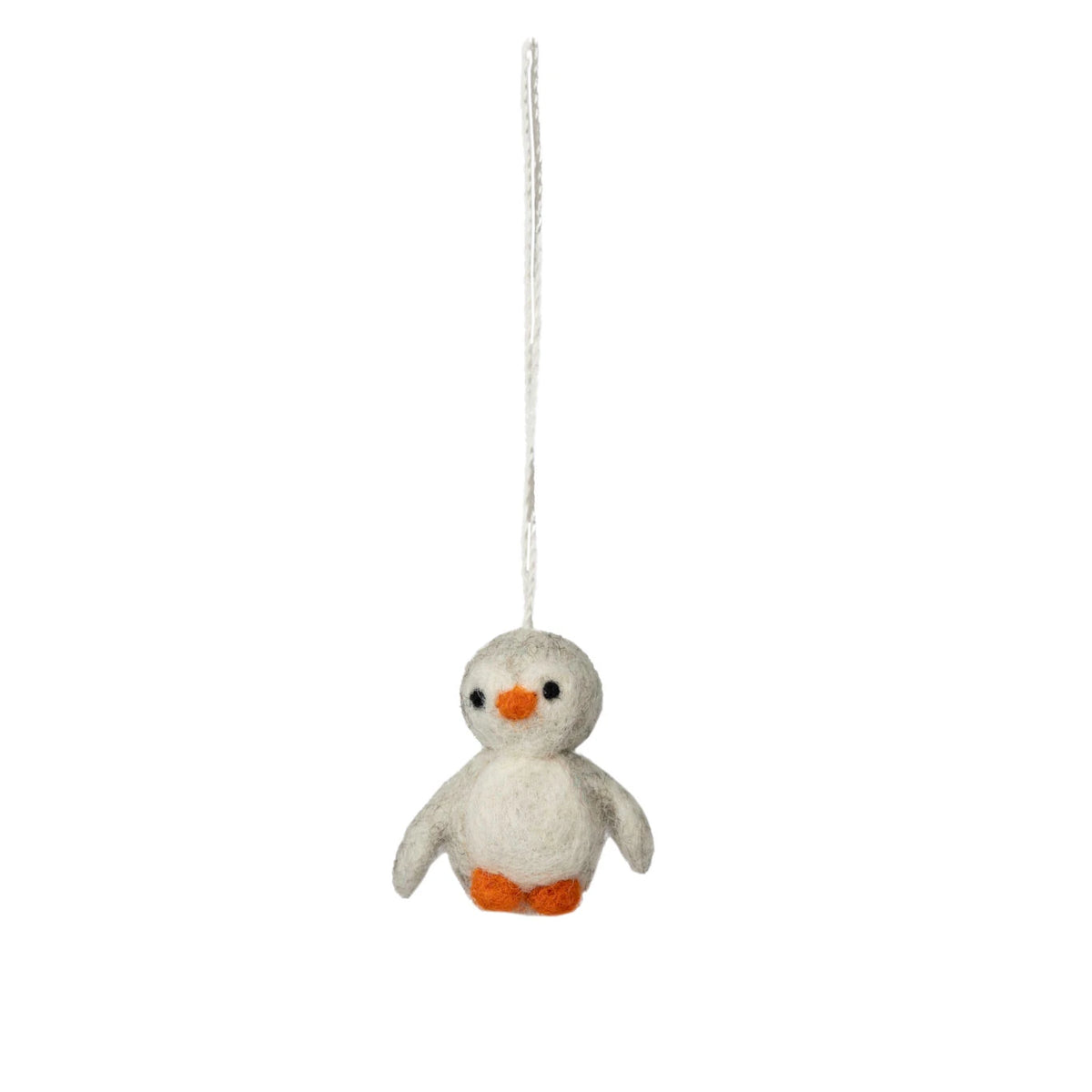 Storefactory Lars Felted Wool Penguin Decoration in Grey