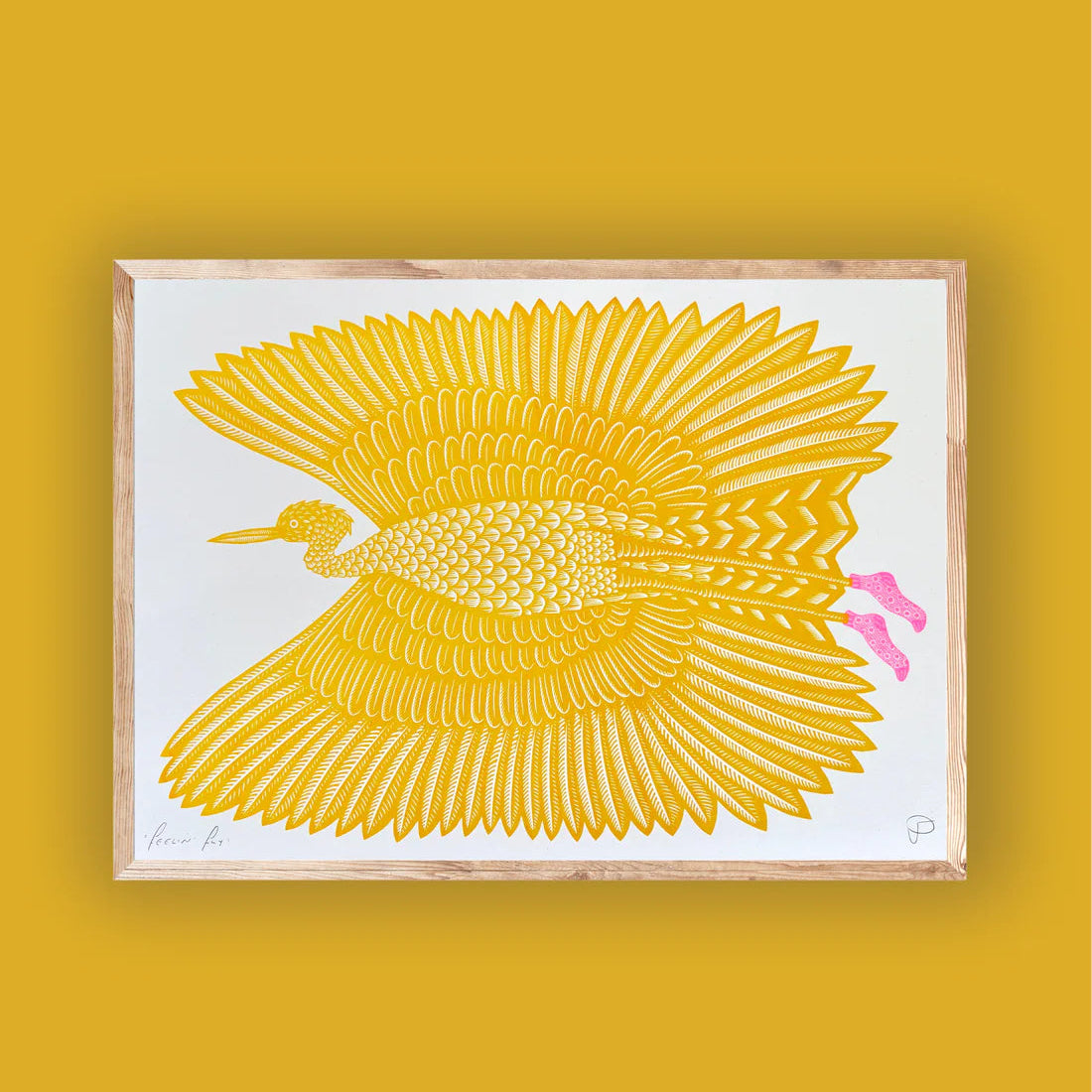 "Feelin' Fly" Unframed A3 Riso Print by Strangford
