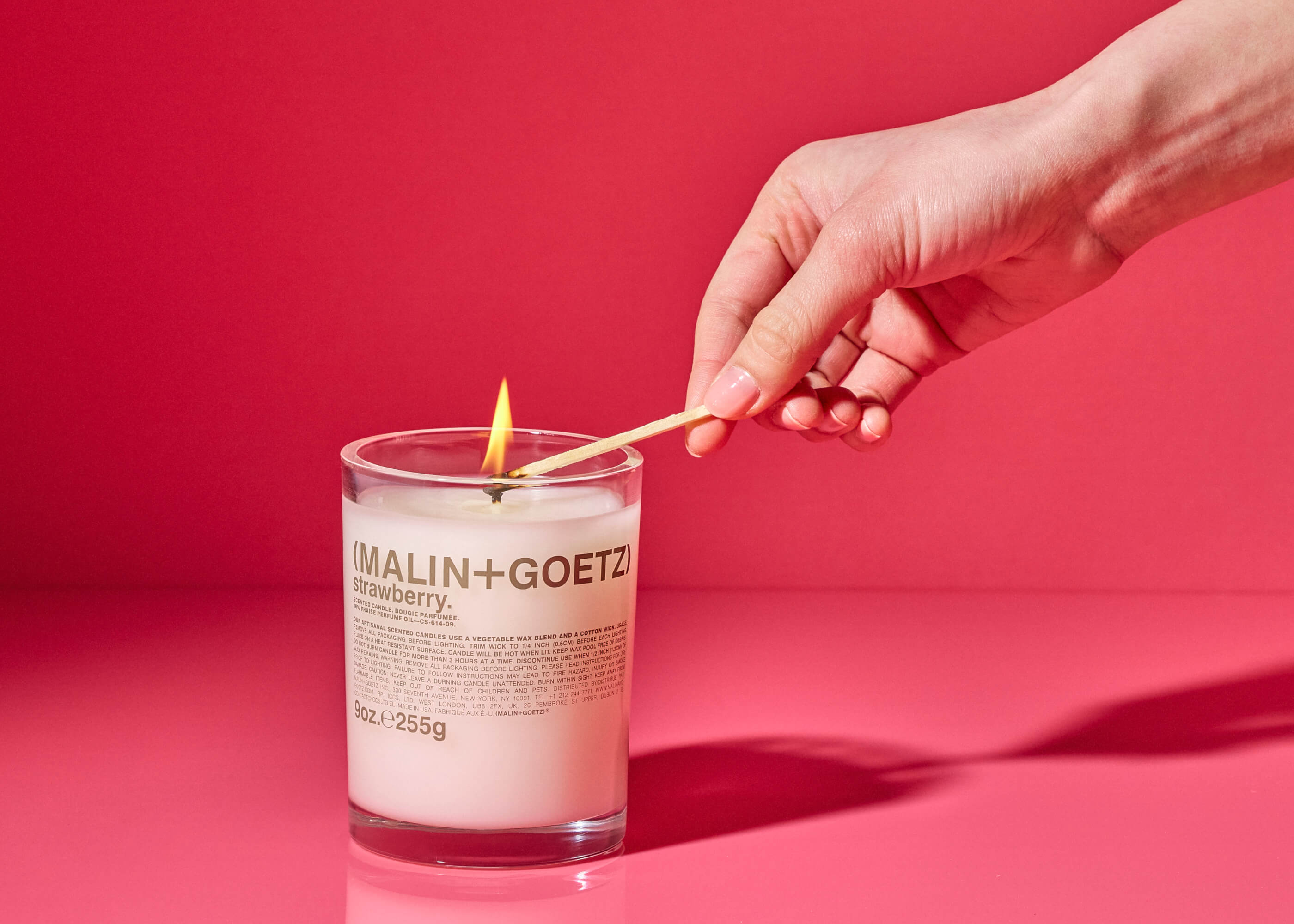 Strawberry Candle | 60 Hour Burn Time | by Malin+Goetz - Lifestory