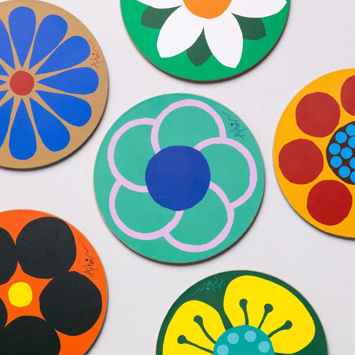 Studio Arhoj Party Coaster Set of 6 - 2 Styles