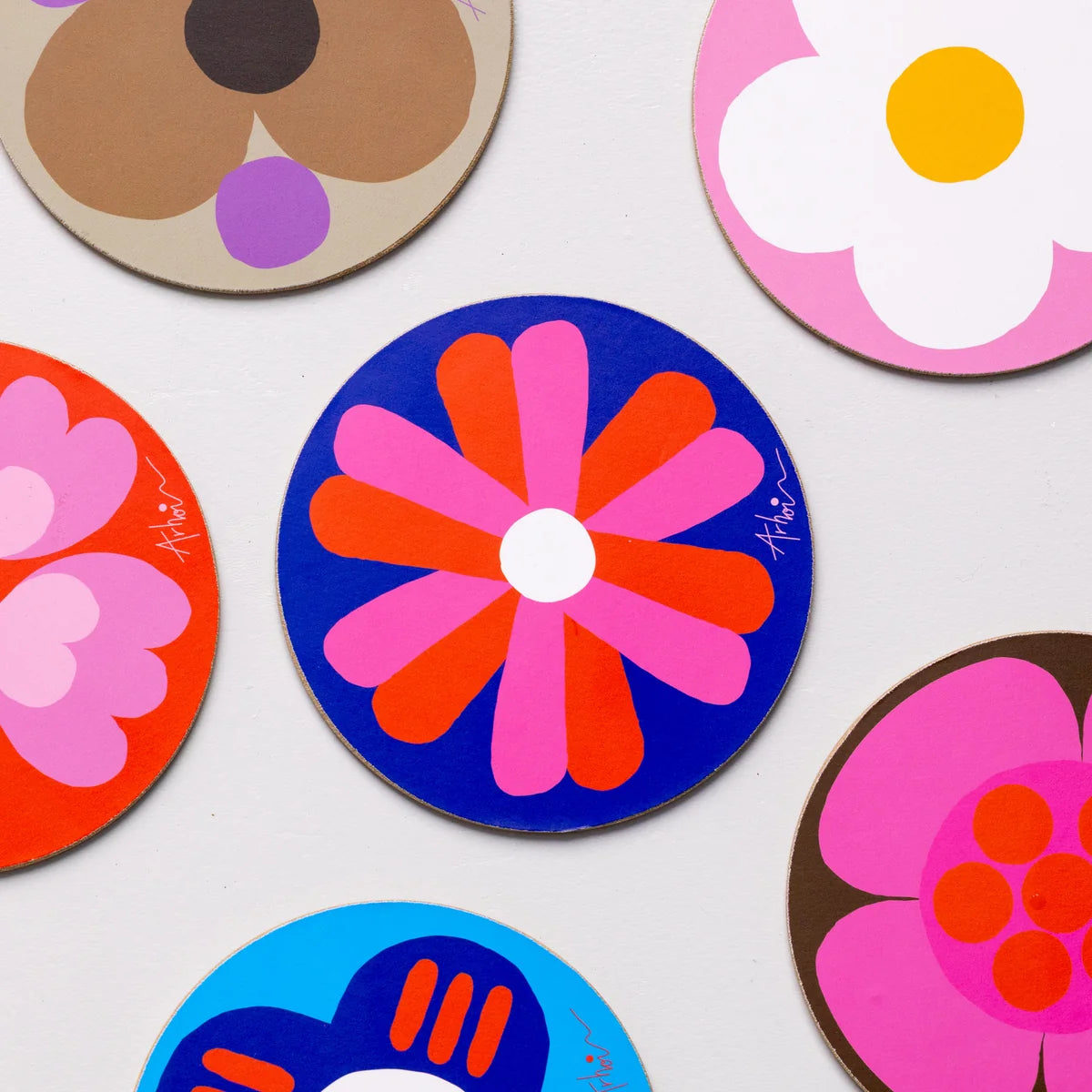 Studio Arhoj Party Coaster Set of 6 - 2 Styles