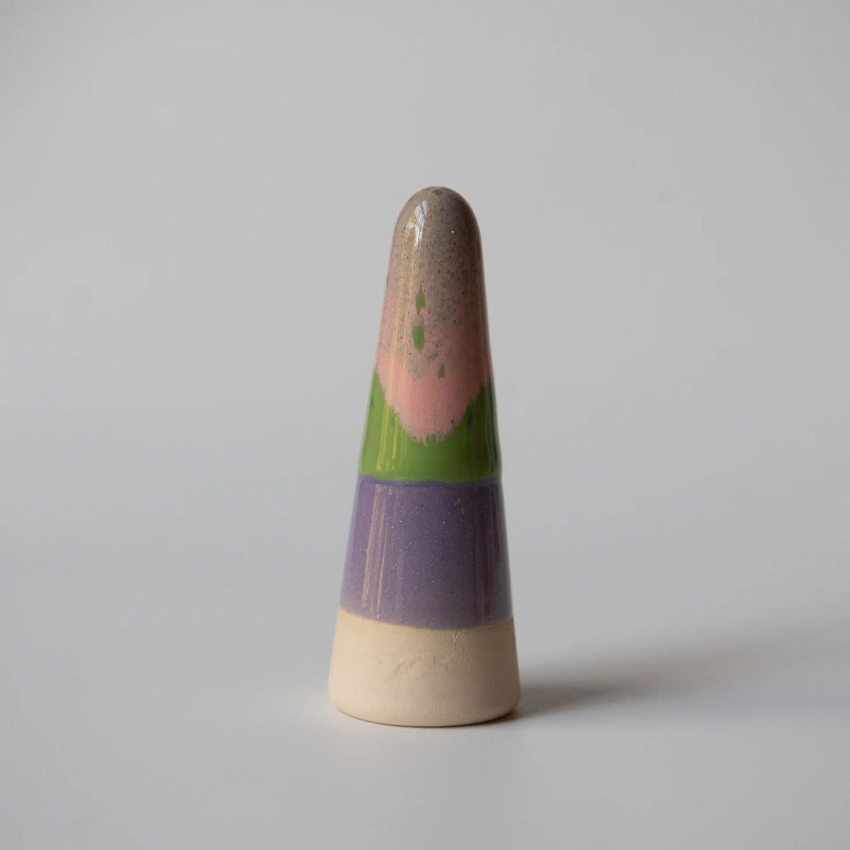 Studio Arhoj Ghost | Jez | Striped Green & Purple Glaze