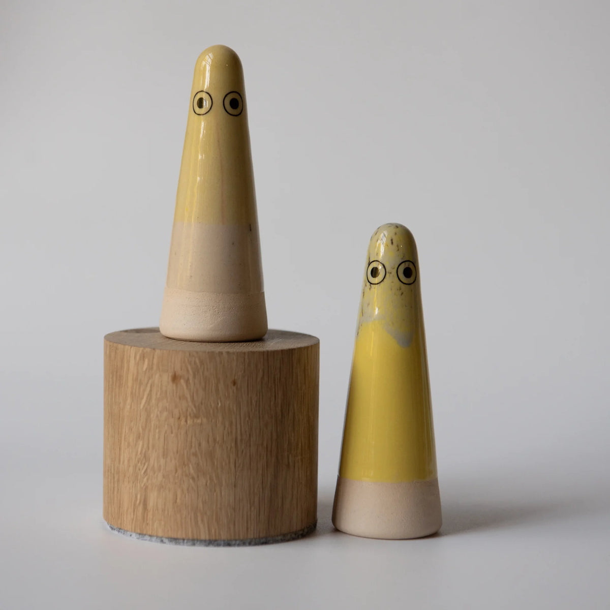 Studio Arhoj Ghost | Milo in Yellow Glaze | Ceramic Figurine