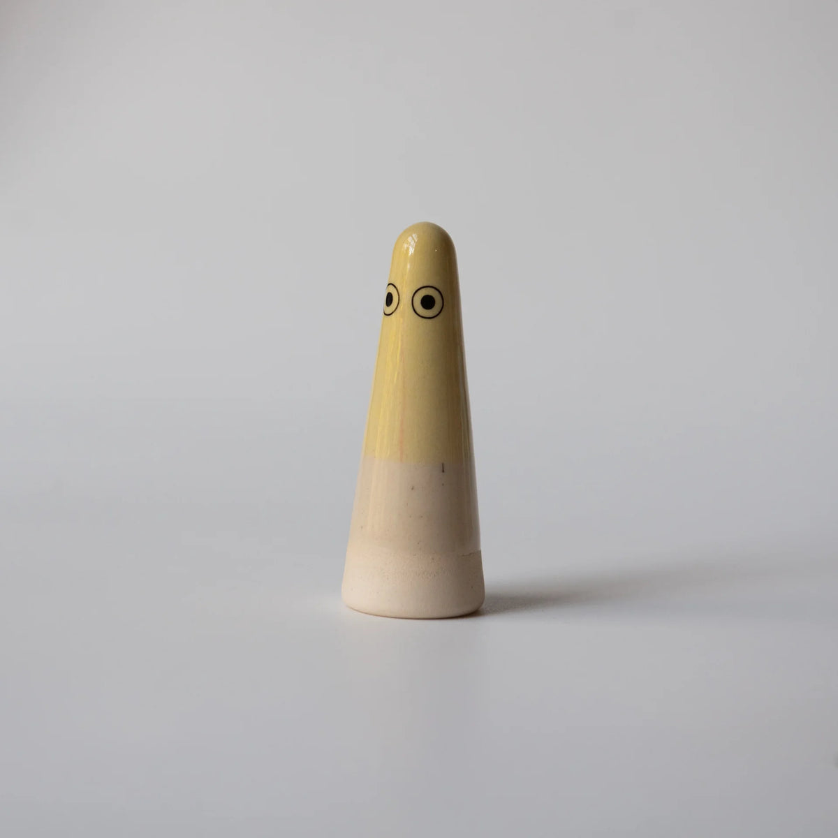 Studio Arhoj Ghost | Mira in Yellow Glaze | Ceramic Figurine