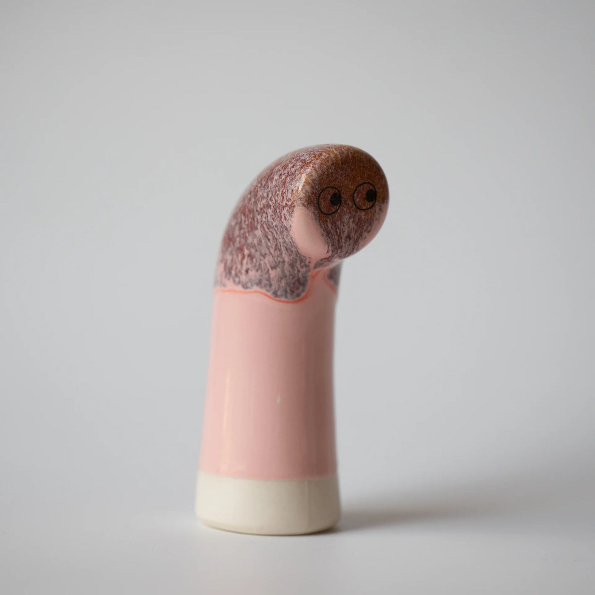 Familia Figurine, Sabu | Levi in Pink Glaze | by Studio Arhoj