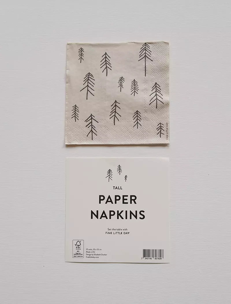 'Tall' Paper Napkins | Pack of 25 | by Fine Little Day - Lifestory