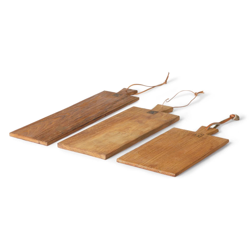 Set of 3 teak bread boards by HKLIVING - Lifestory