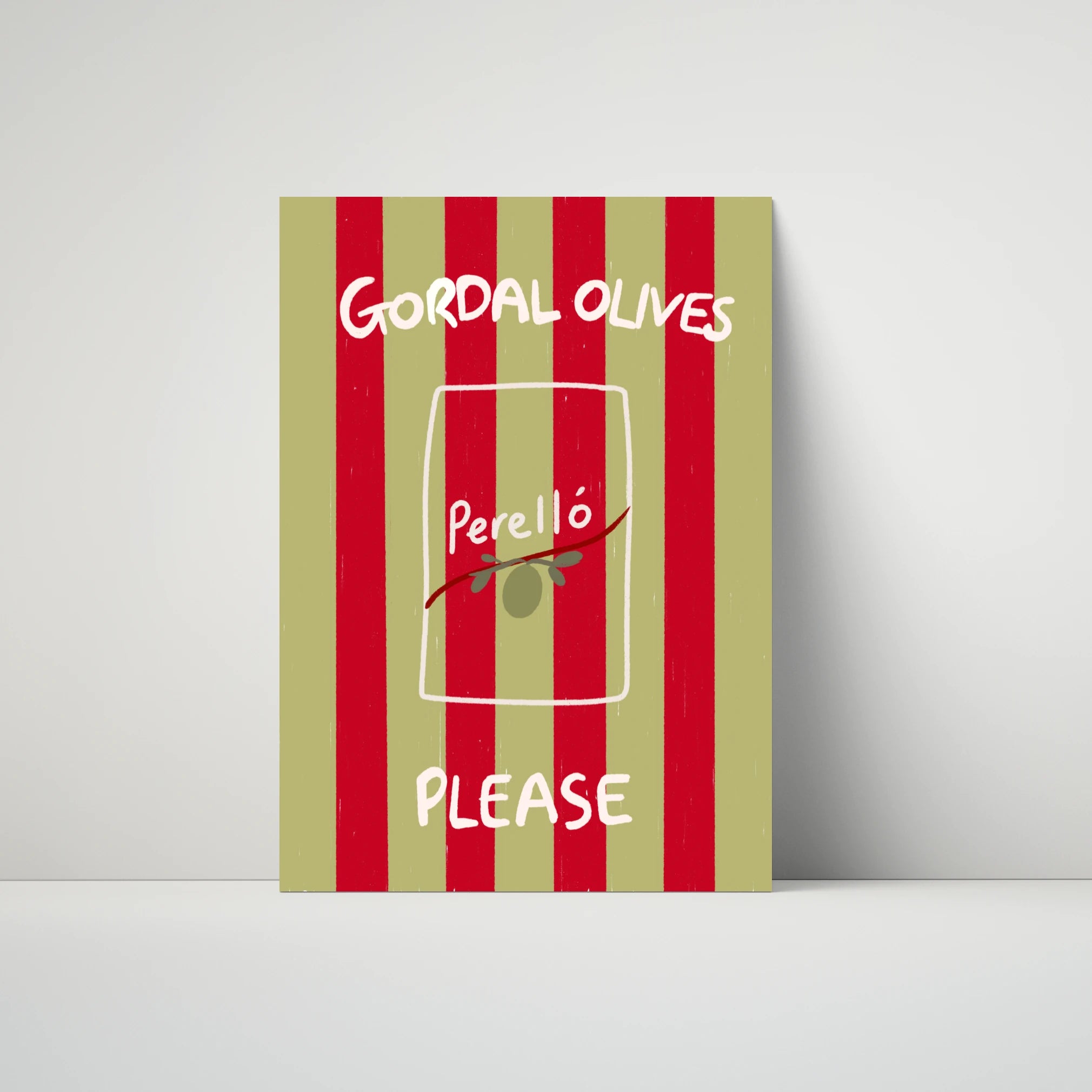 Tecari Designs 'Gordal Olives Please' A3 Unframed Print