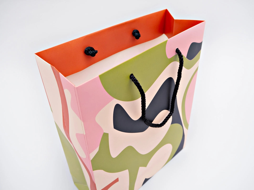 The Completist Luxury Large Patterned Gift Bag - Lifestory