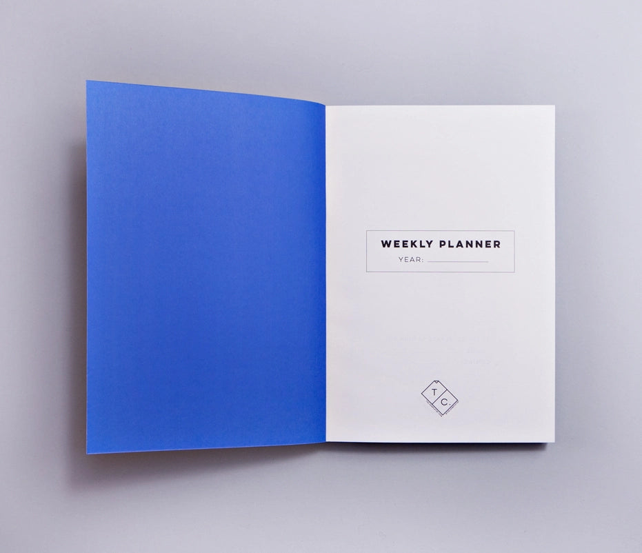The Completist Tokyo No.1 Weekly Lay Flat Undated Planner A5 inside cover view