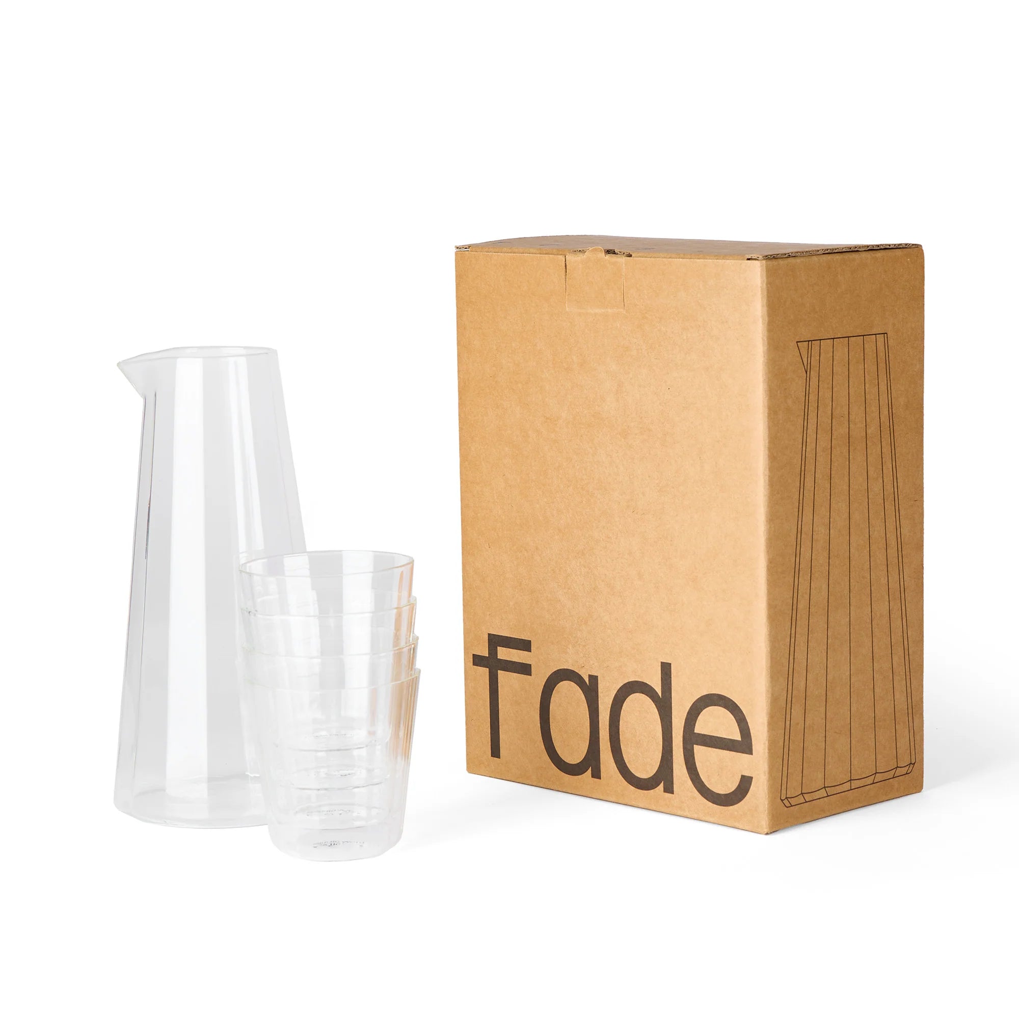 Fade Clear Carafe and Tumblers Set by The Conran Shop