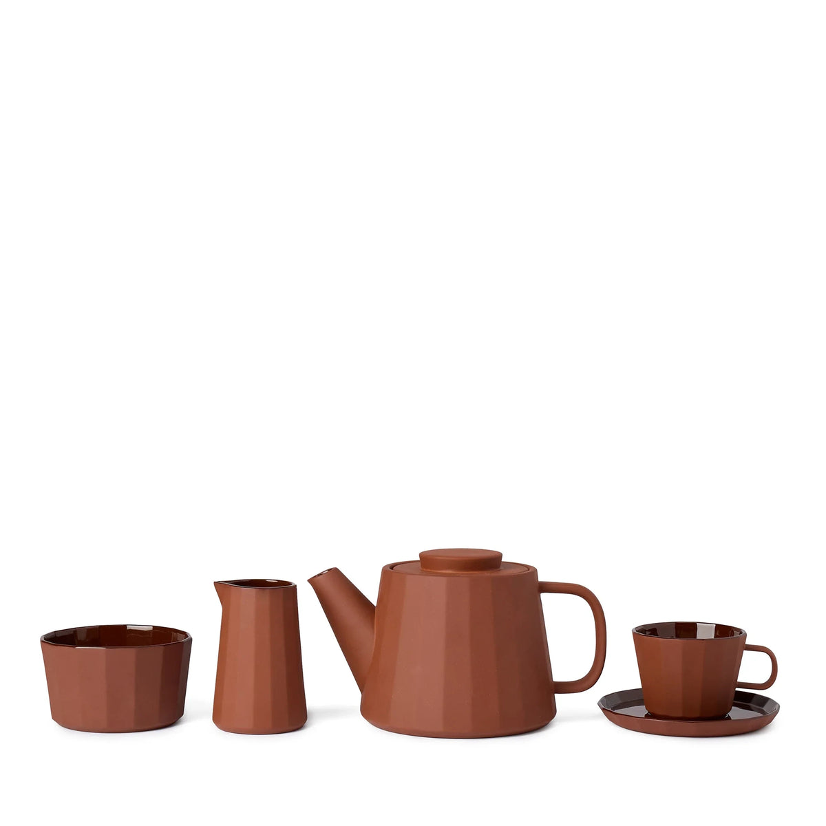 Fade Porcelain Teapot in Cacao by The Conran Shop