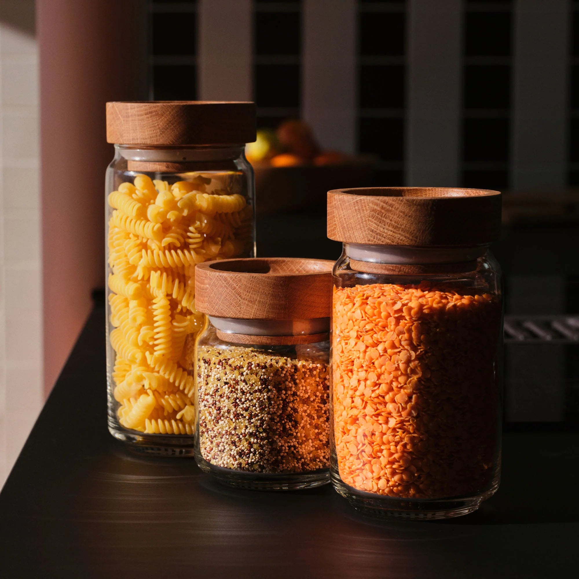 Istria Oak Stacking Storage Jars (Various Sizes) by The Conran Shop - Lifestory