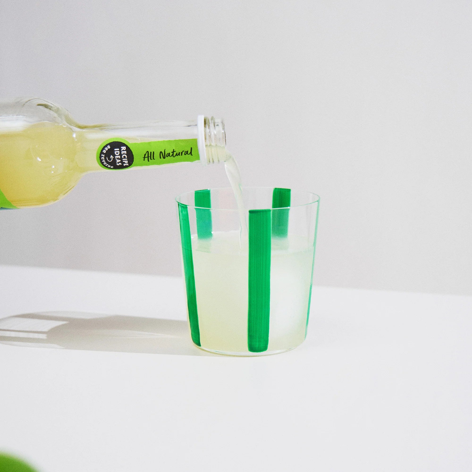 Nova Stripe Low Glass Tumbler Set of 4 by The Conran Shop - Lifestory