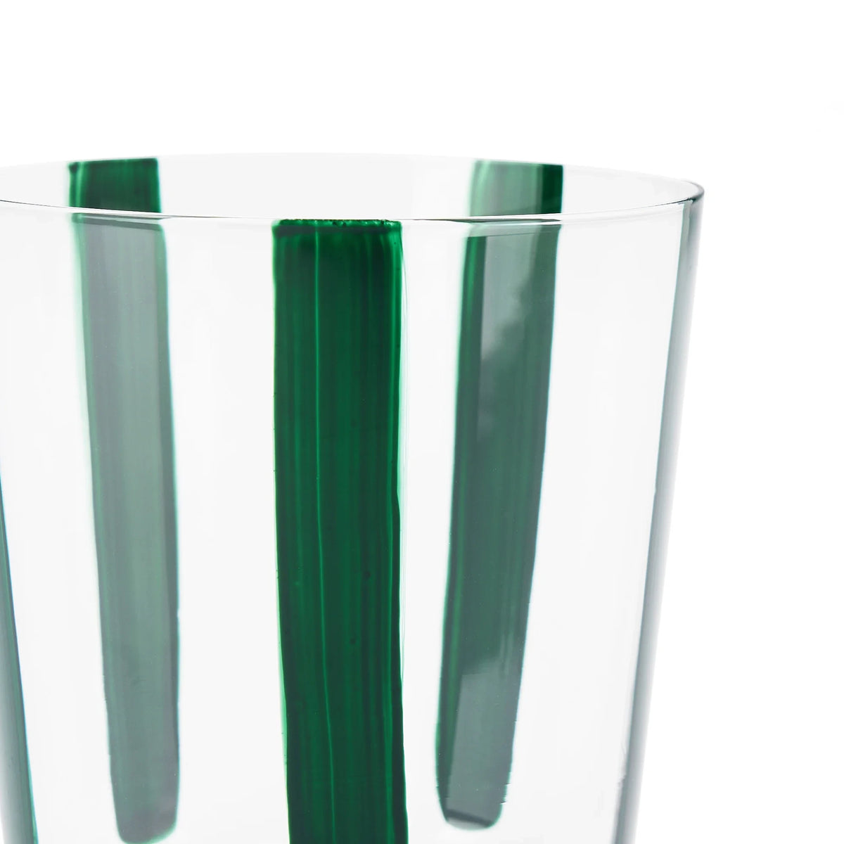 Nova Stripe Low Glass Tumbler Set of 4 by The Conran Shop