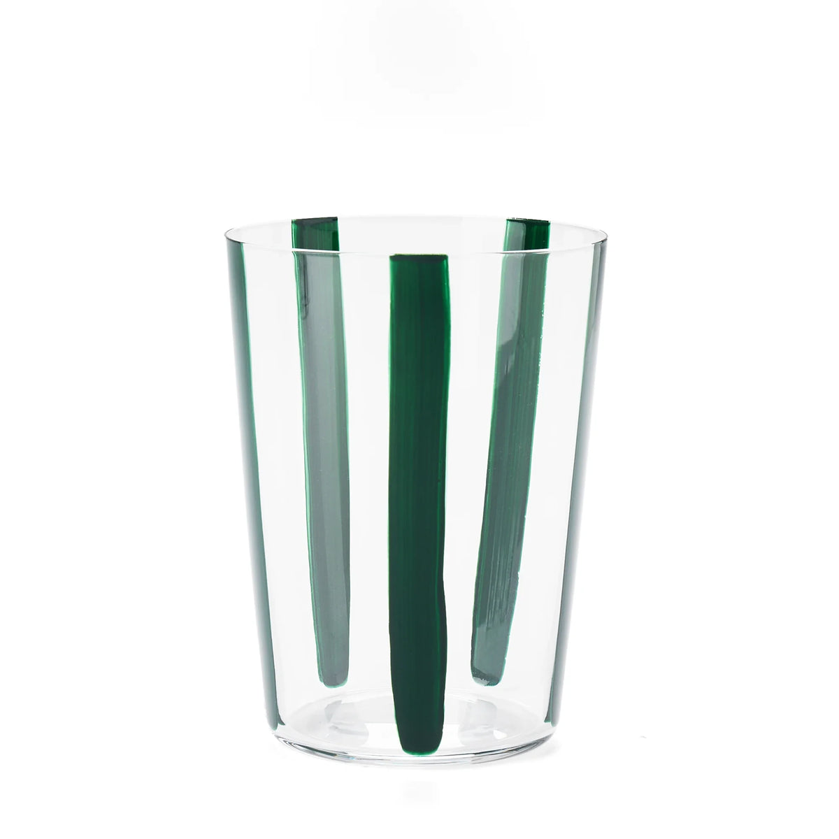 Nova Stripe Tall Glass Tumbler Set of 4 by The Conran Shop