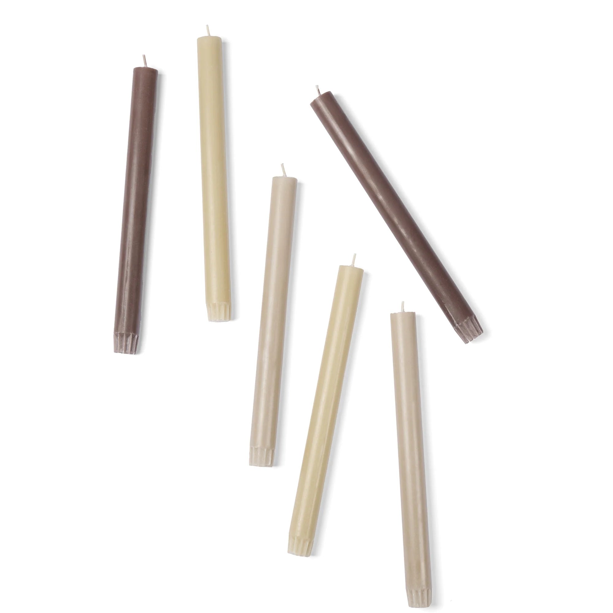 Wick Candle Set of 6 in Various Colourways by The Conran Shop