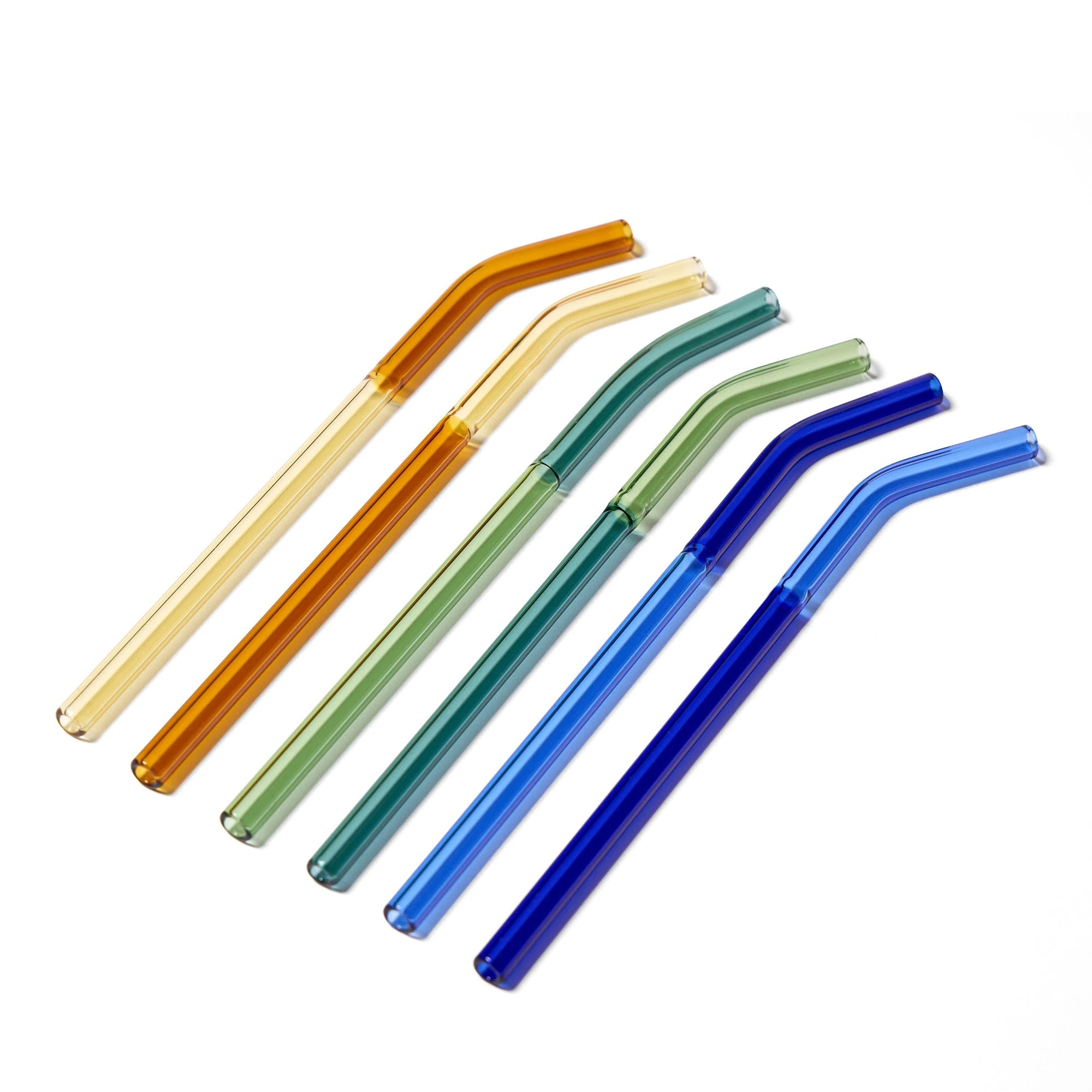 Santorini Set of 6 Glass Straws by The Conran Shop - Lifestory