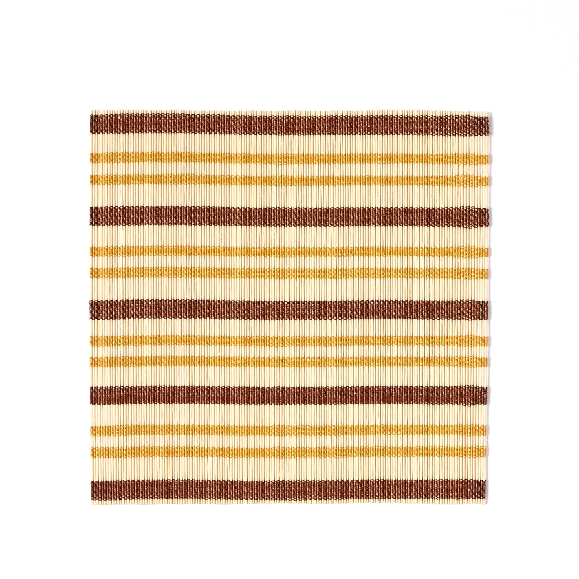 Stripe Bamboo Square Placemat Set of 2 by The Conran Shop