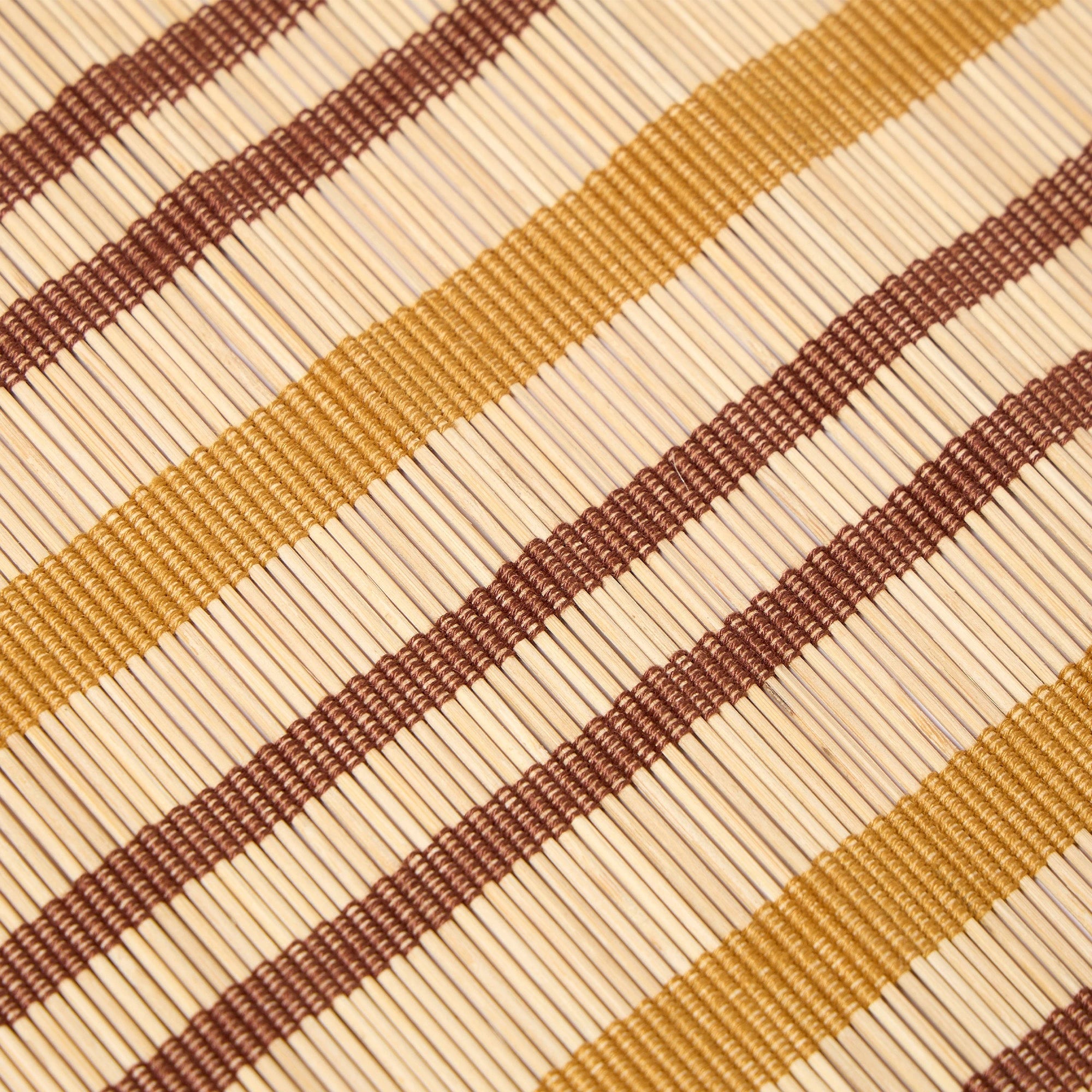 Stripe Bamboo Square Placemat Set of 2 by The Conran Shop