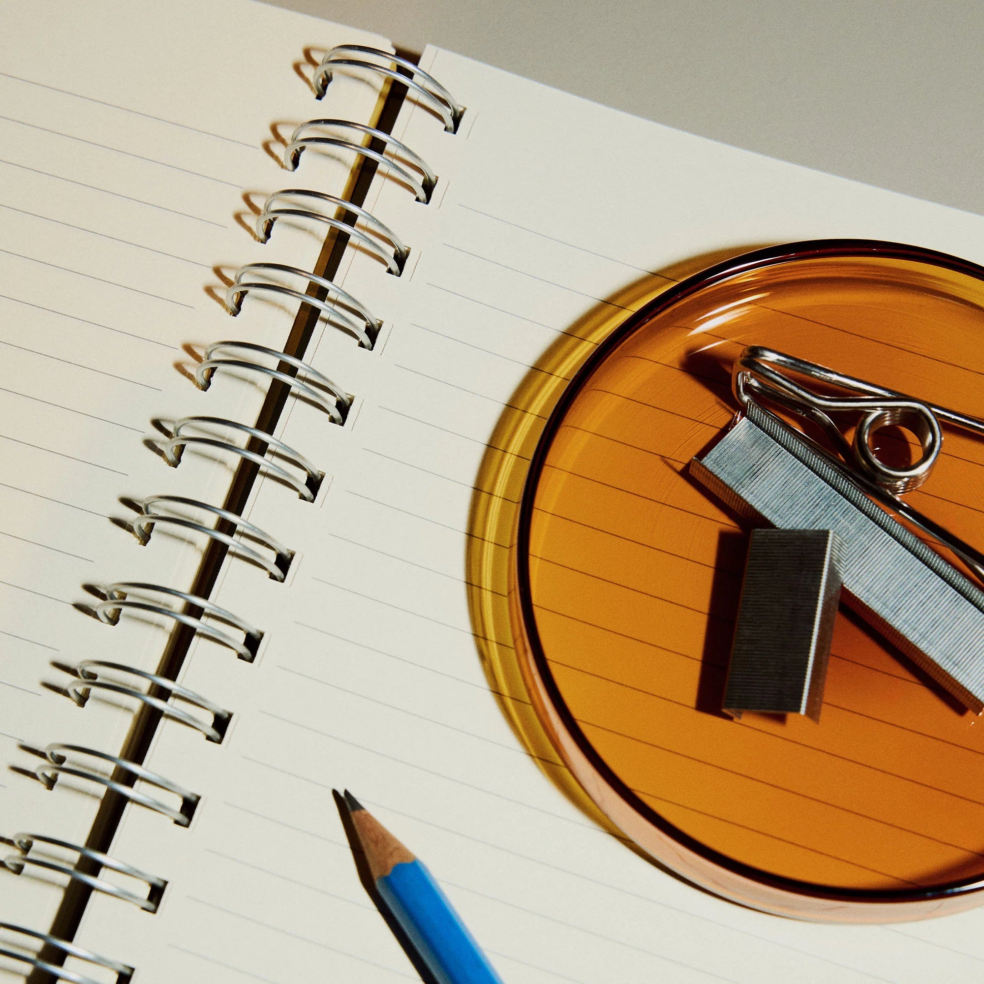 Home Lab Small Dish in Amber Borosilicate by The Conran Shop