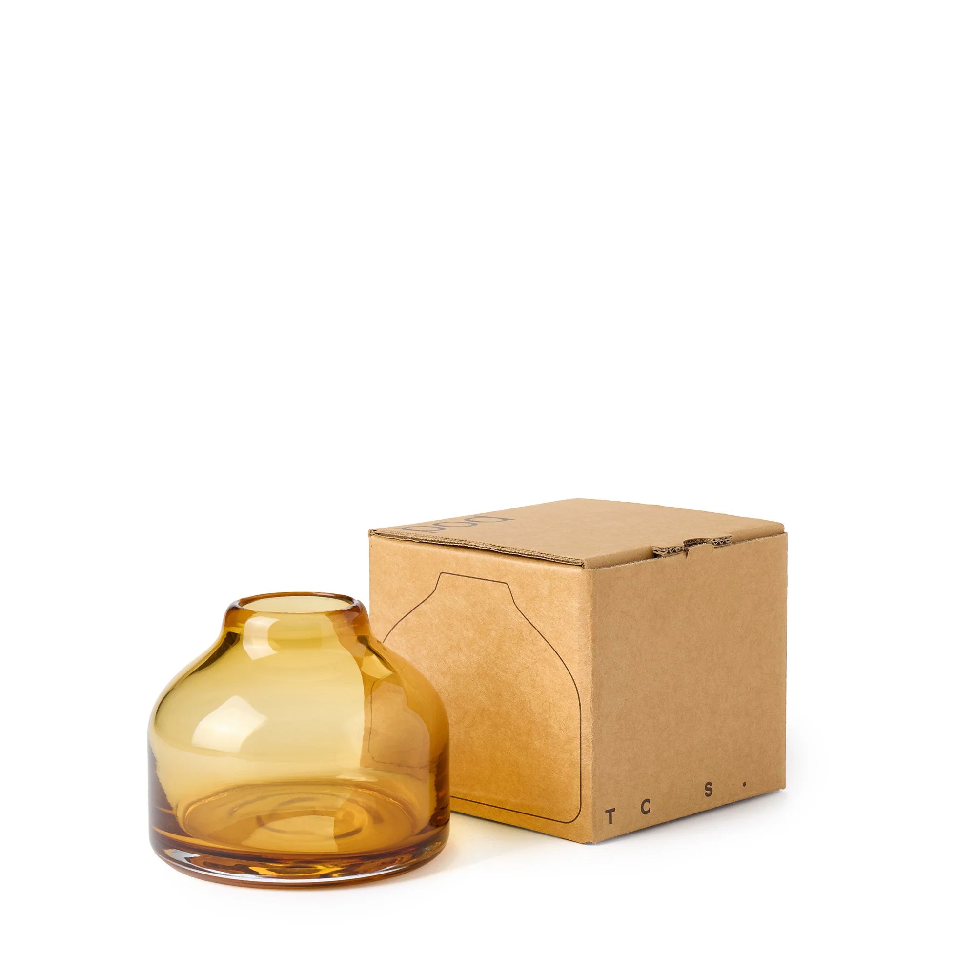 Amber Pod Small Glass Vase by The Conran Shop - Lifestory
