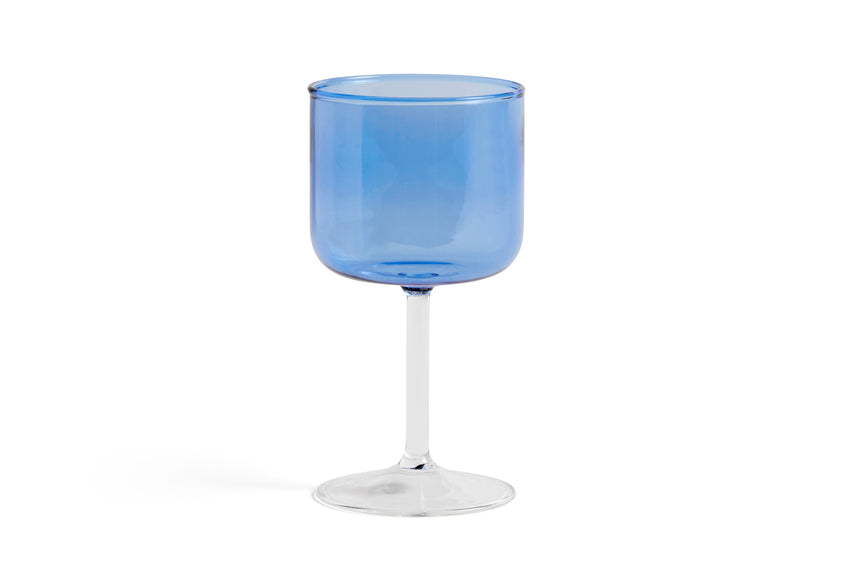 Tint Wine Glass - Set of 2 | Blue & Clear | by HAY - Lifestory - HAY