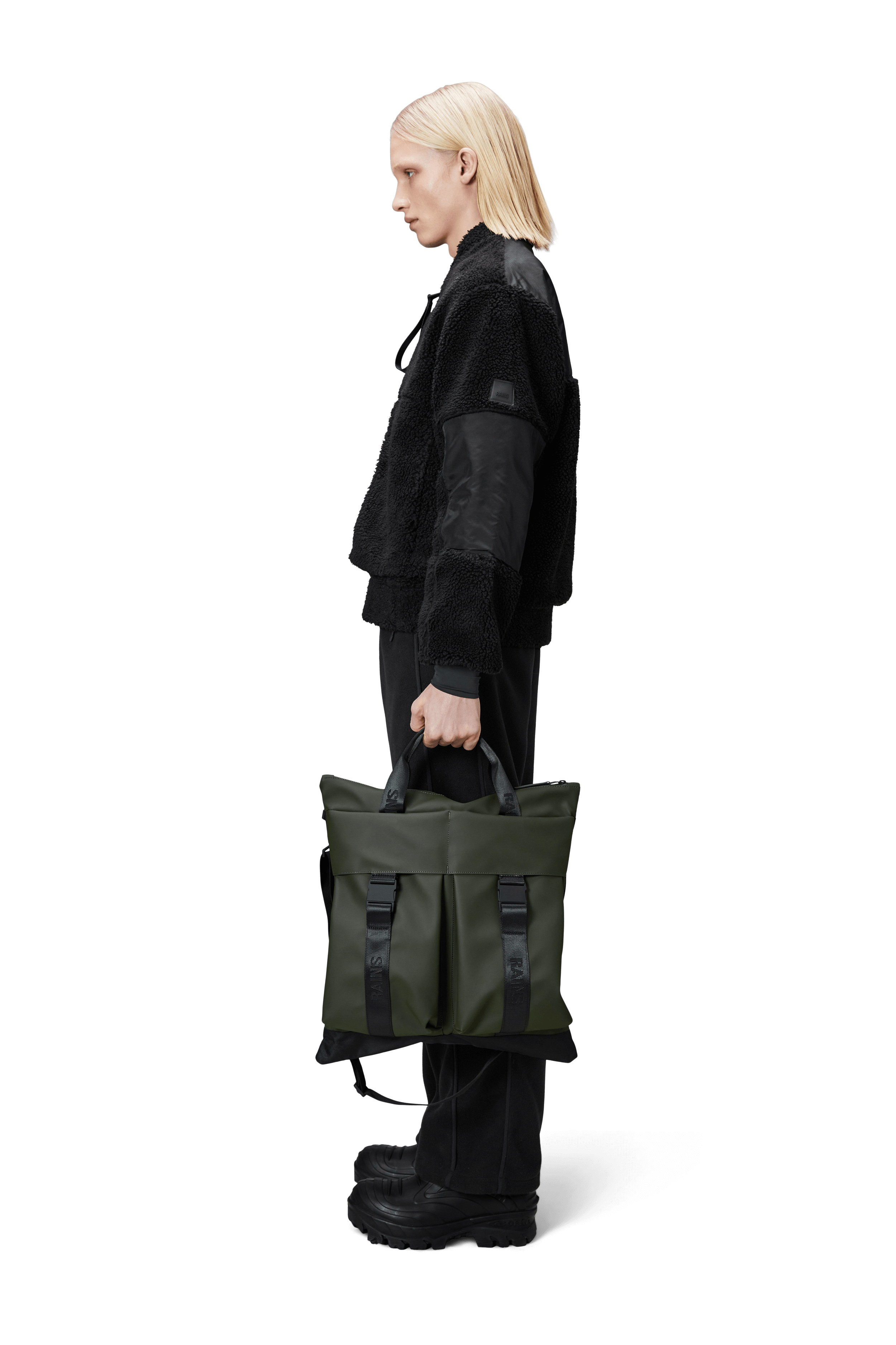 Trail Tote Bag | Green | Waterproof | by Rains - Lifestory - Rains