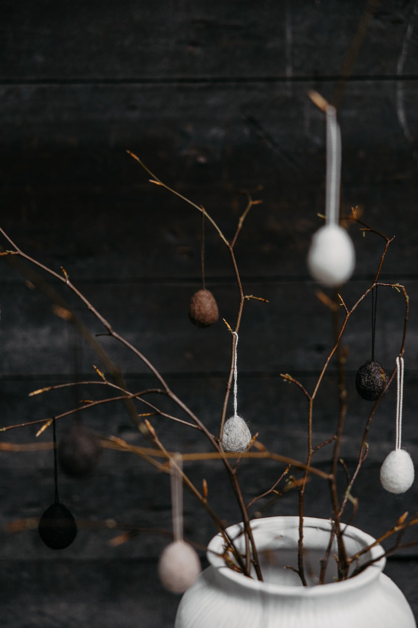 Felted Hanging Egg Decoration | Various | by Storefactory - Lifestory