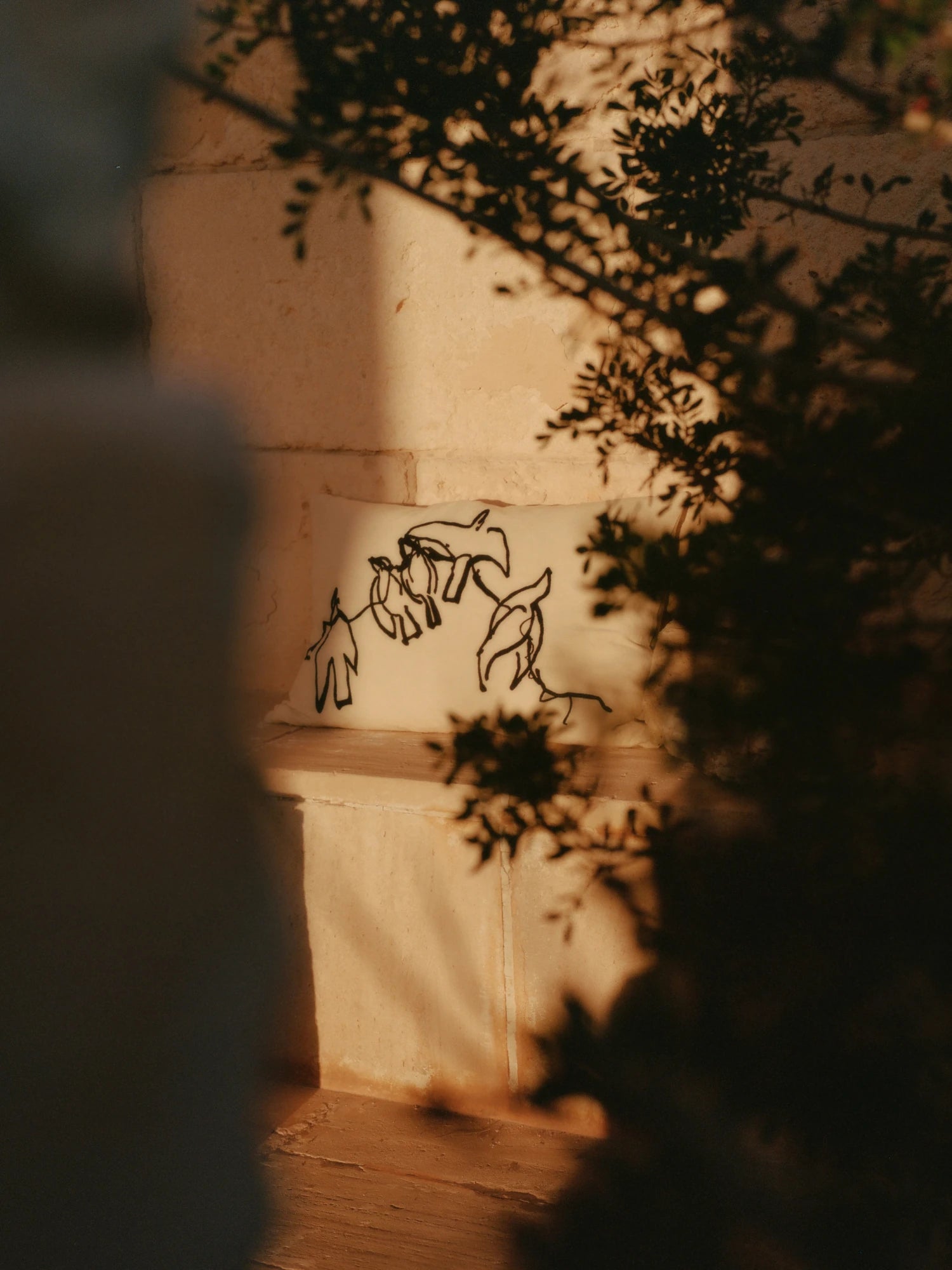 Ferm Living Vuelo 60 x 40 Rectangular Cushion in Cotton-Linen - Lifestory