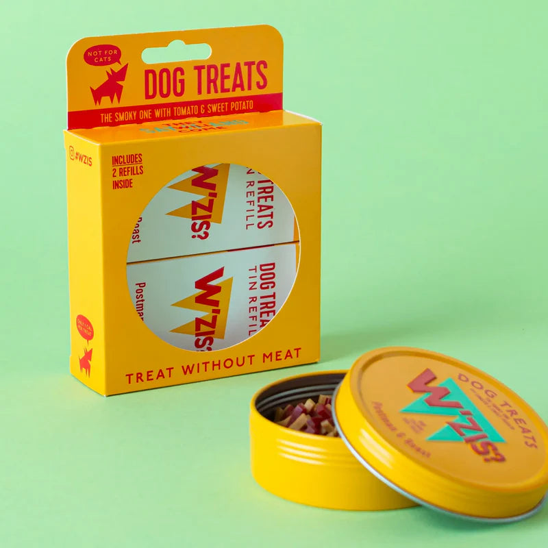 W'zis Plant Based Dog Treat Gift Box Tin & Refill - 3 Flavours - Lifestory